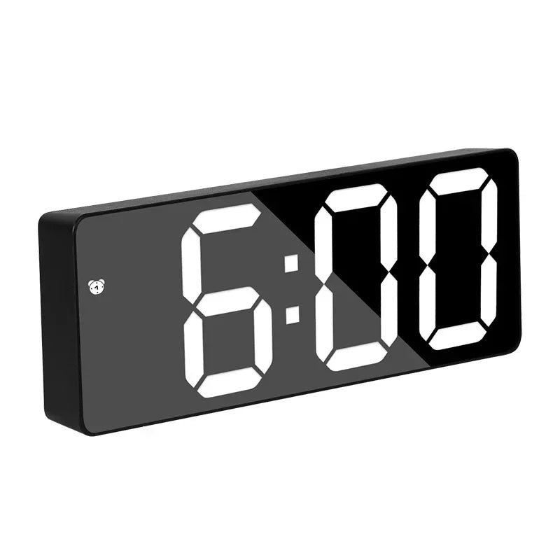 LED Digital Alarm Clock | Mirror Display | Qonforta
