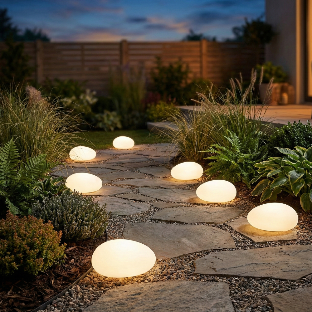 Solar Pebble Stone Light | Waterproof IP65 | Qonforta