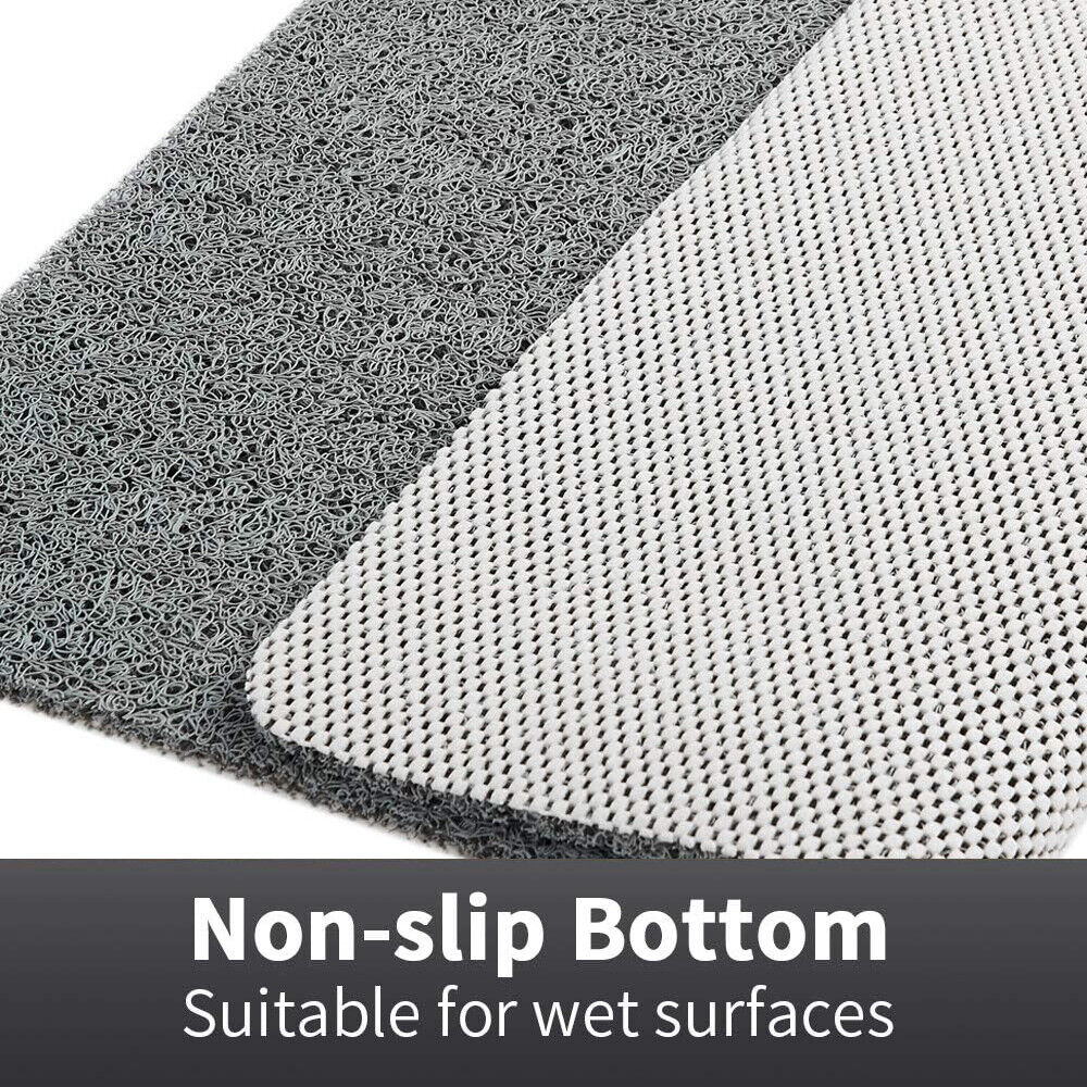 Loofah-Style Non-Slip Shower Mat | Quick-Drain PVC | Qonforta