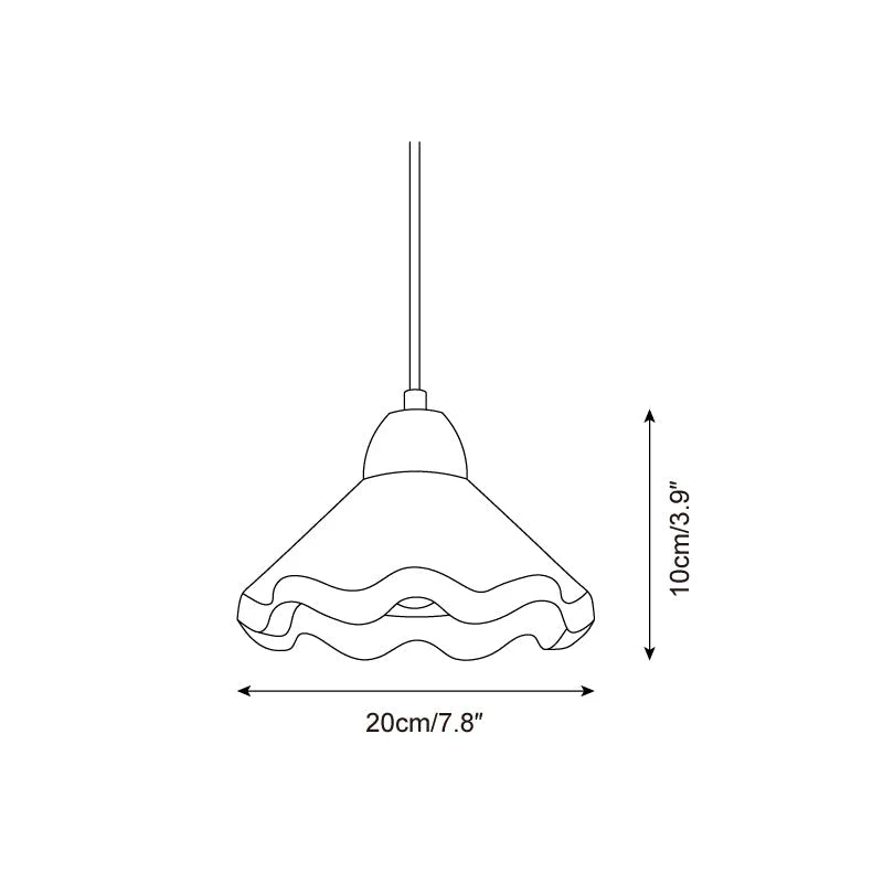 WaveCrest Scalloped Pendant Light | 3 Styles | Qonforta