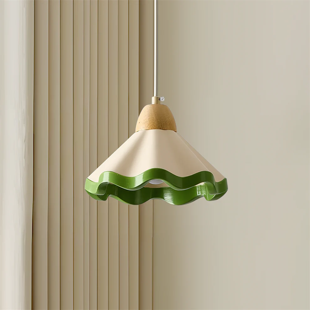 WaveCrest Scalloped Pendant Light | 3 Styles | Qonforta