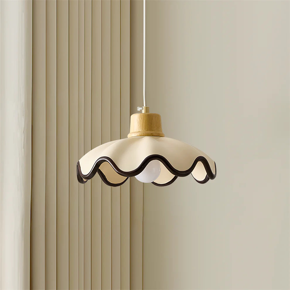 WaveCrest Scalloped Pendant Light | 3 Styles | Qonforta