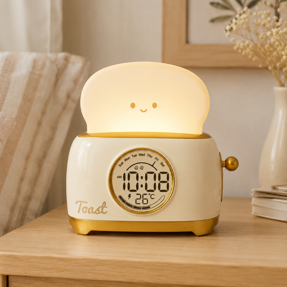 Kids Digital Alarm Clock | Night Light | Qonforta