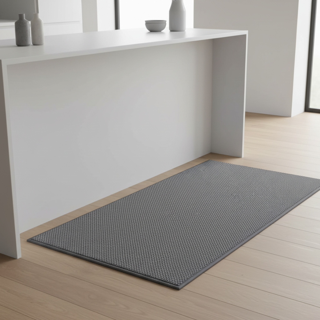 Woven Kitchen Mat | Non-Slip Rubber Backing | Qonforta