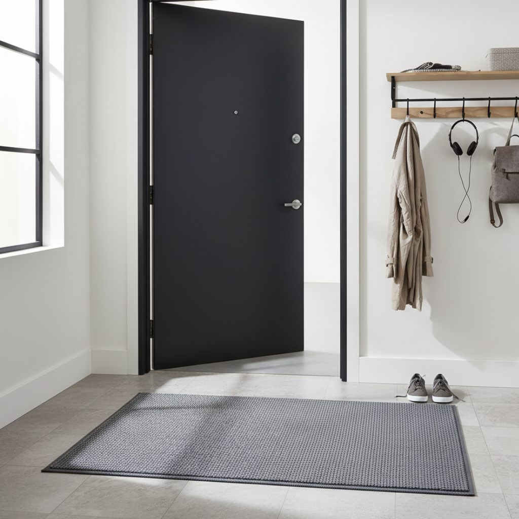 Woven Kitchen Mat | Non-Slip Rubber Backing | Qonforta