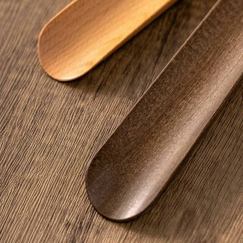 Extra-Long Wood Shoehorn | Magnetic Wall-Mount Shoehorn | Qonforta