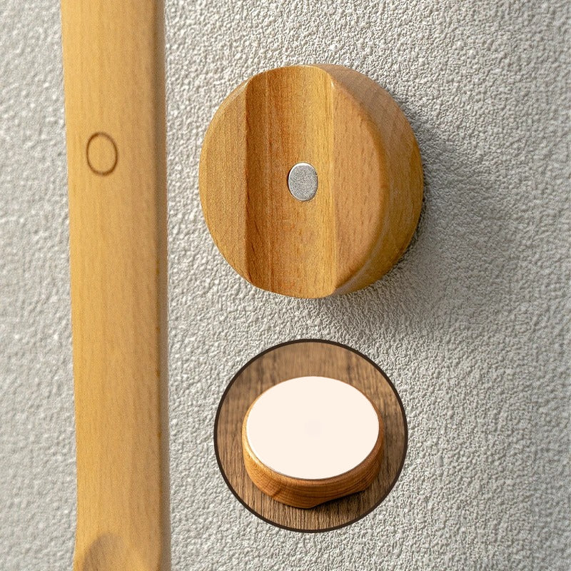 Extra-Long Wood Shoehorn | Magnetic Wall-Mount Shoehorn | Qonforta
