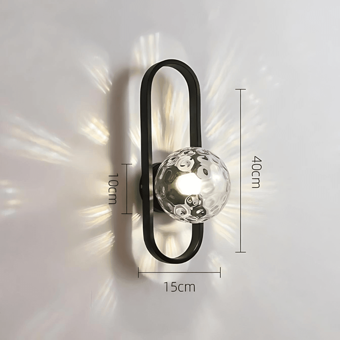 Iron LED Wall Sconce Up Down 12W – Gold & Black | Qonforta