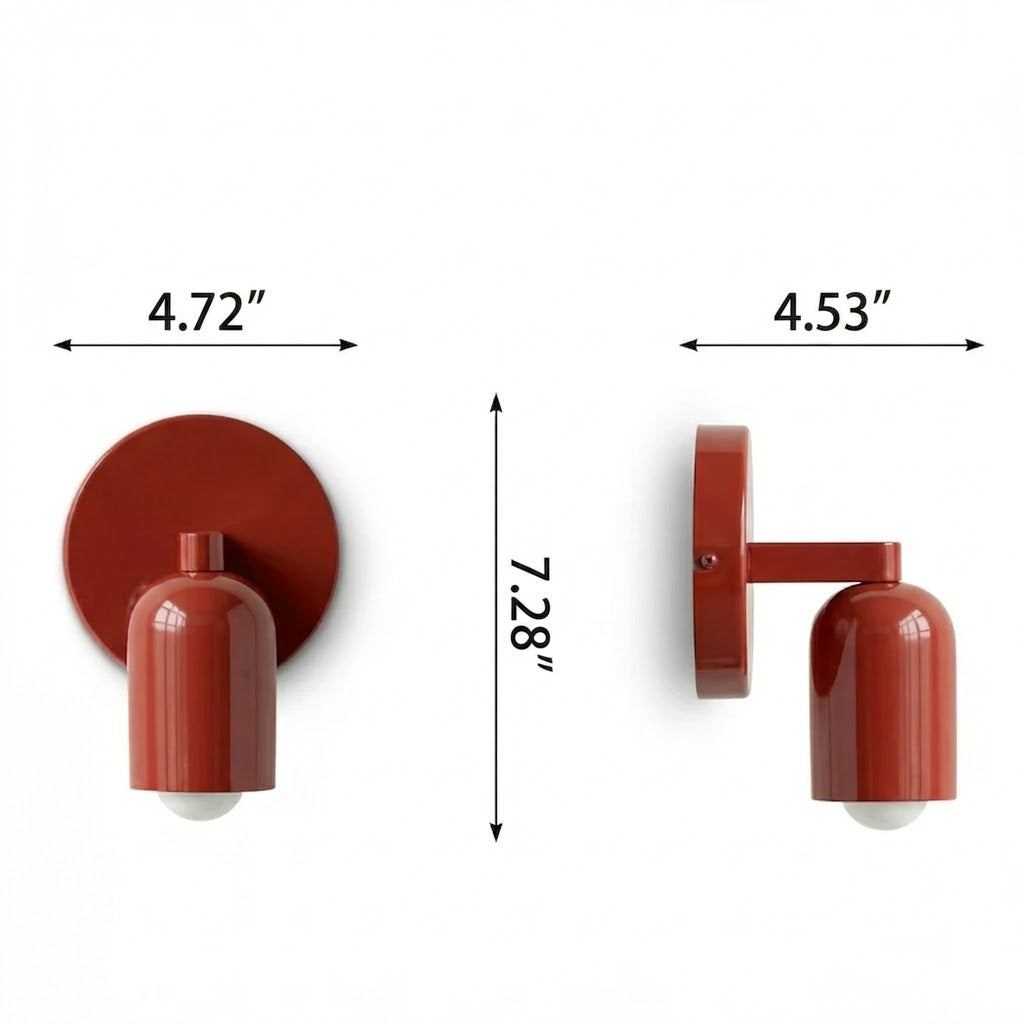 Modern Iron LED Wall Sconce | 5 Colors | Qonforta