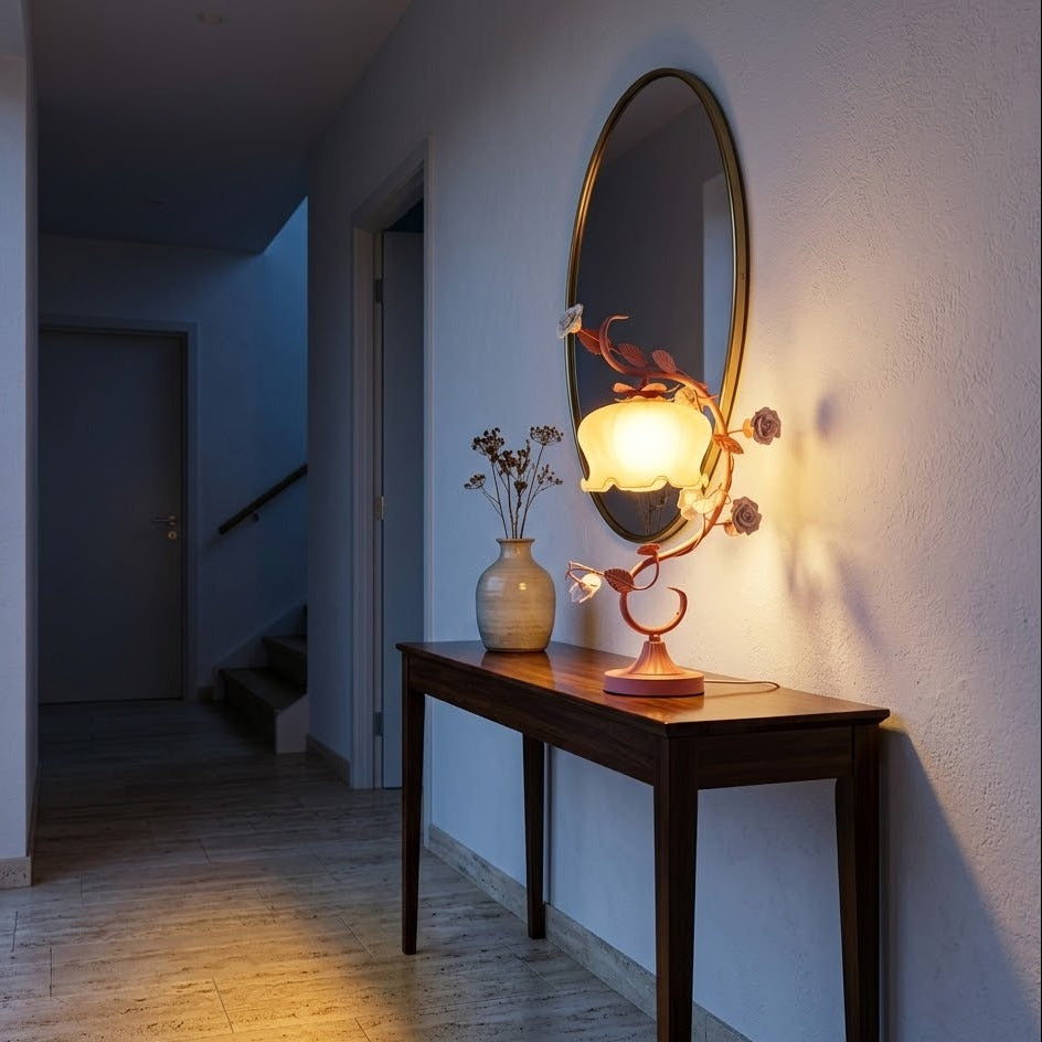 Blooming Glass Flower Table Lamp | 2 Colors | Qonforta