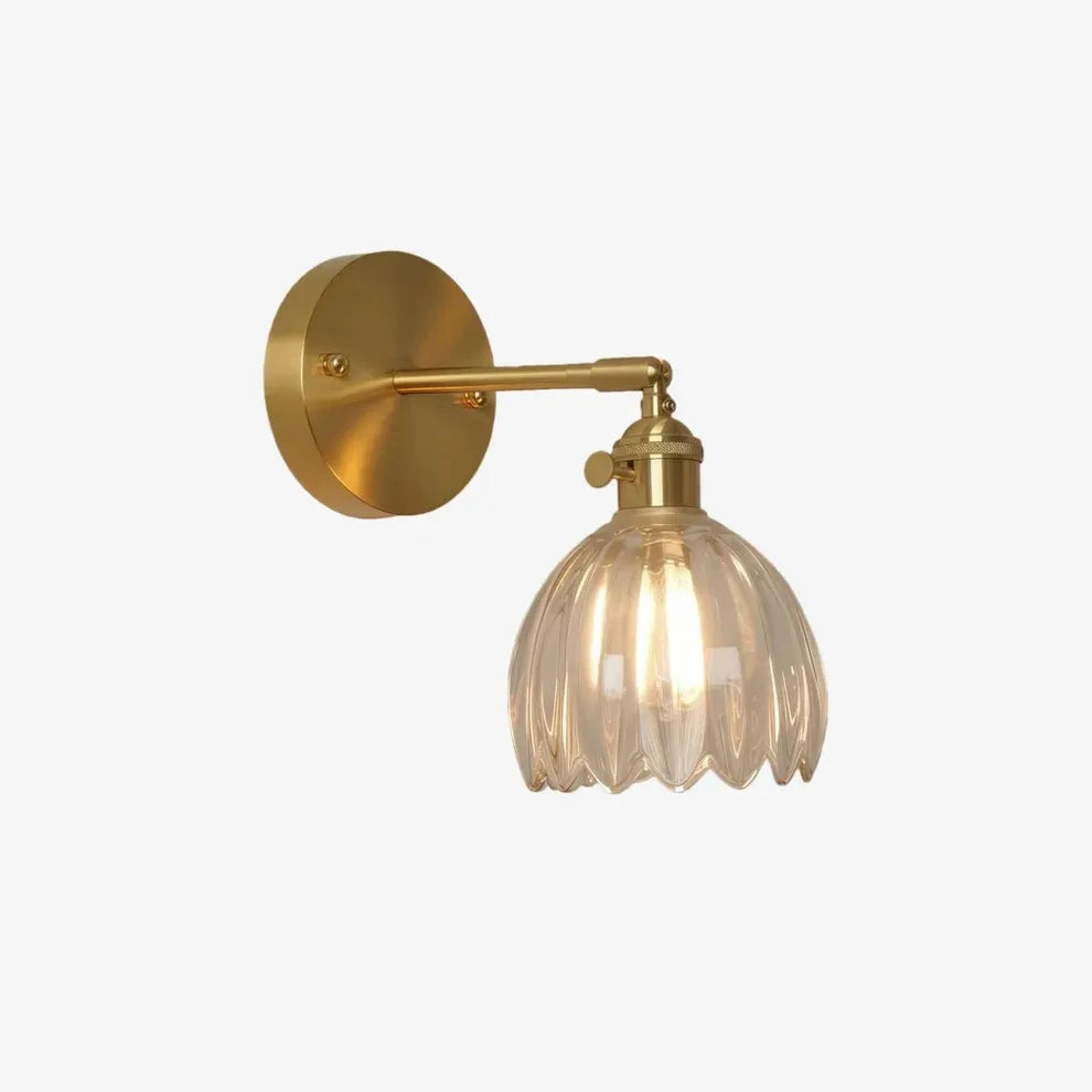 Tulip Glass Flower Wall Lamp | 5 Colors | Qonforta