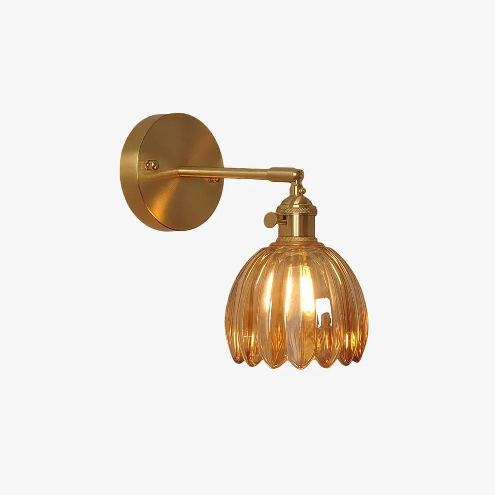 Tulip Glass Flower Wall Lamp | 5 Colors | Qonforta