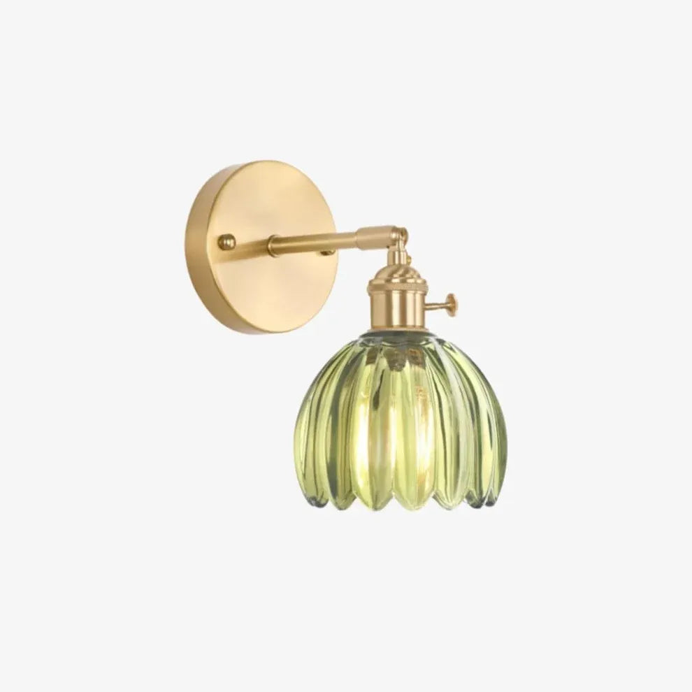 Tulip Glass Flower Wall Lamp | 5 Colors | Qonforta