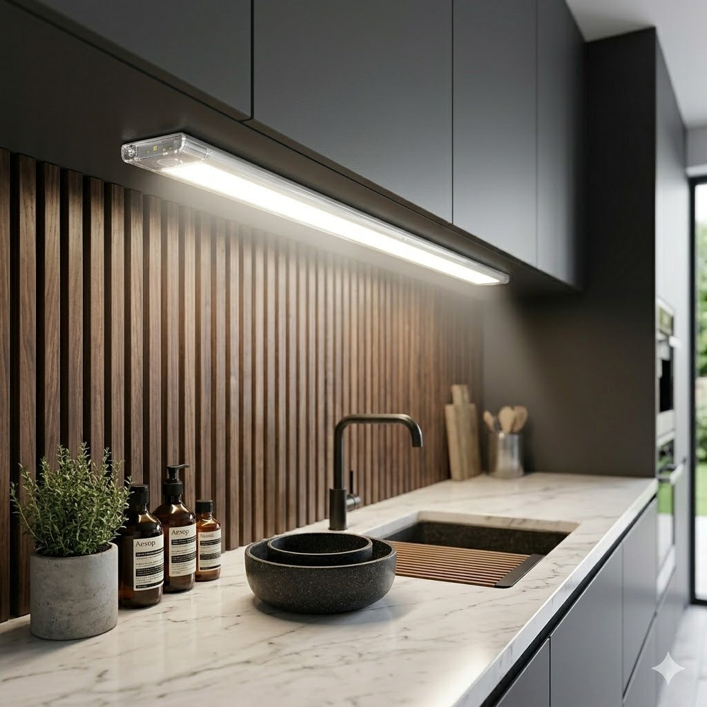 Motion Sensor Under Cabinet Light | USB Rechargeable, 3 Sizes | Qonforta
