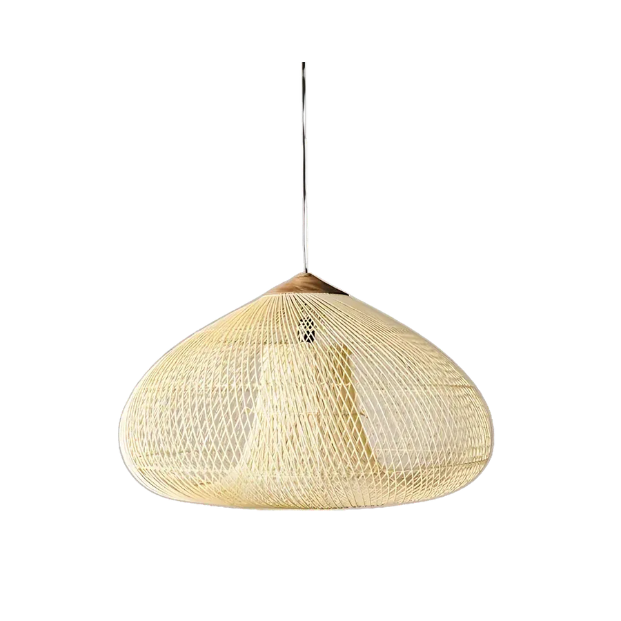 Nordic Rattan Pendant Light | 3 Colors | Qonforta, Natural