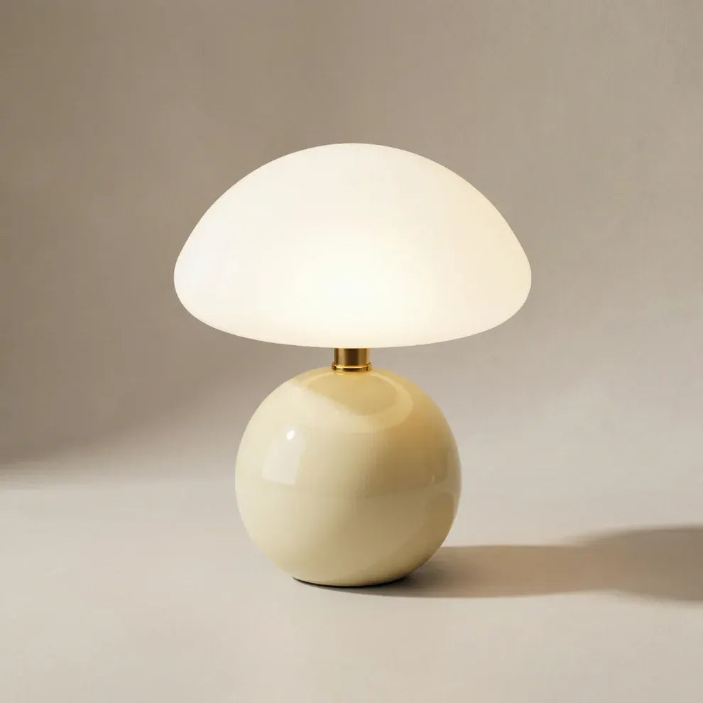 Mushroom Ceramic Table Lamp | 6 Colors | Qonforta