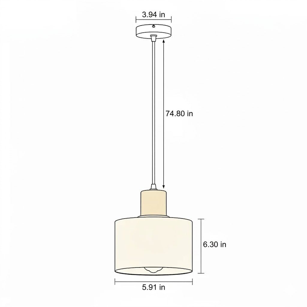 Nordic Circular Glass Pendant Light | 4 Colors | Qonforta