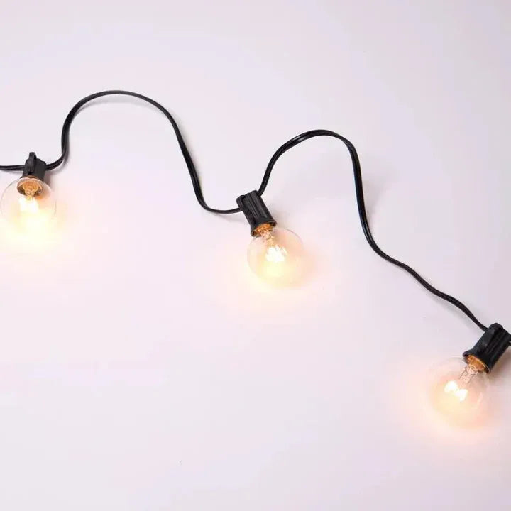 Outdoor LED String Lights | Guinguette Style | 2 Sizes | Qonforta