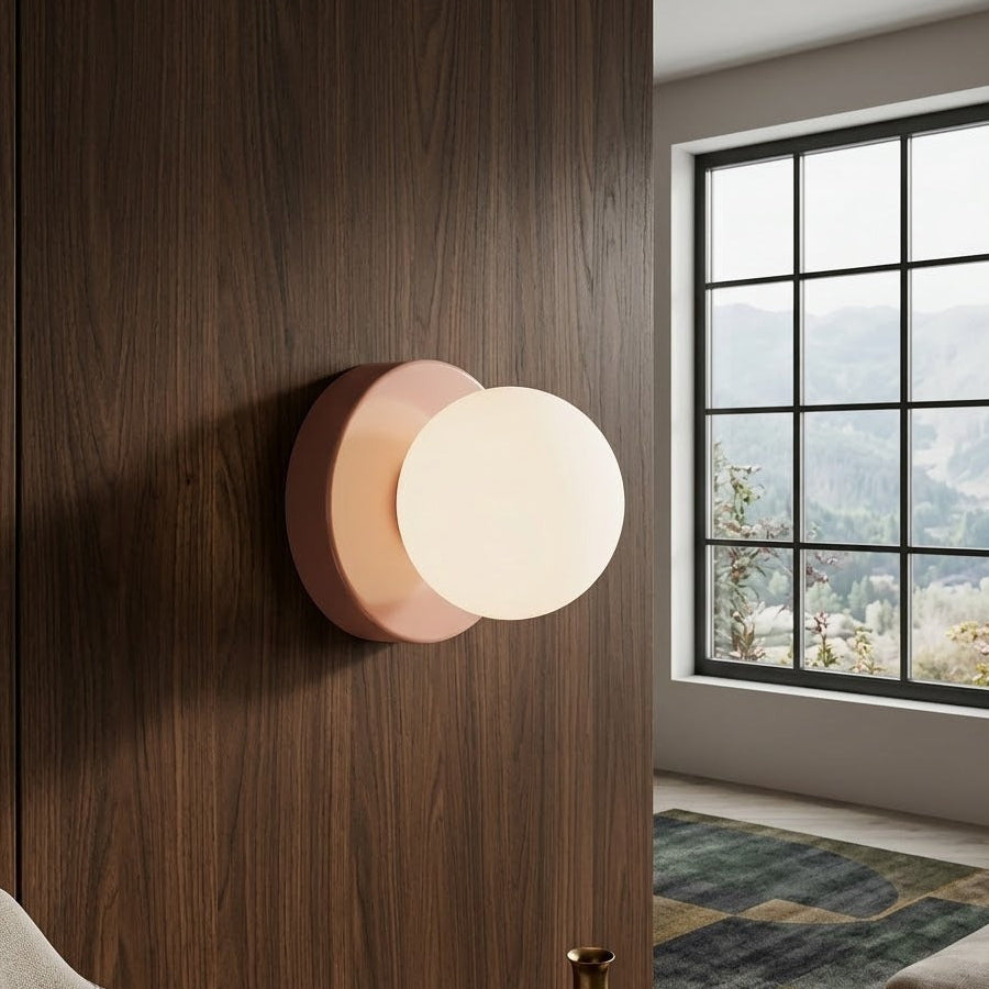 Nordic Ball Glass LED Wall Sconce | 4 Colors | Qonforta