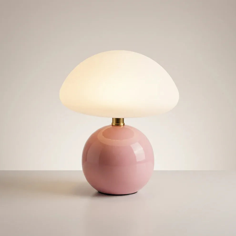 Mushroom Ceramic Table Lamp | 6 Colors | Qonforta