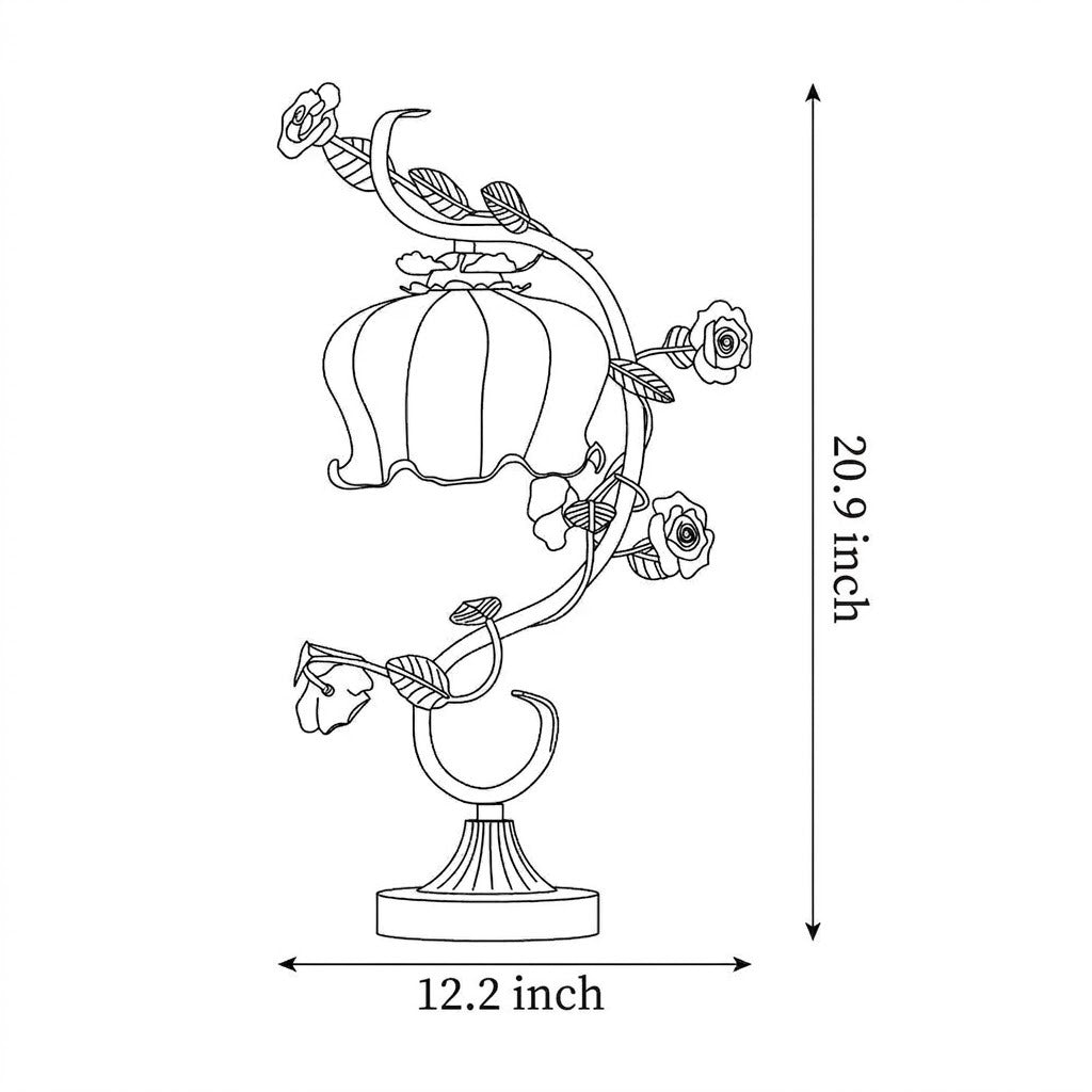 Blooming Glass Flower Table Lamp | 2 Colors | Qonforta