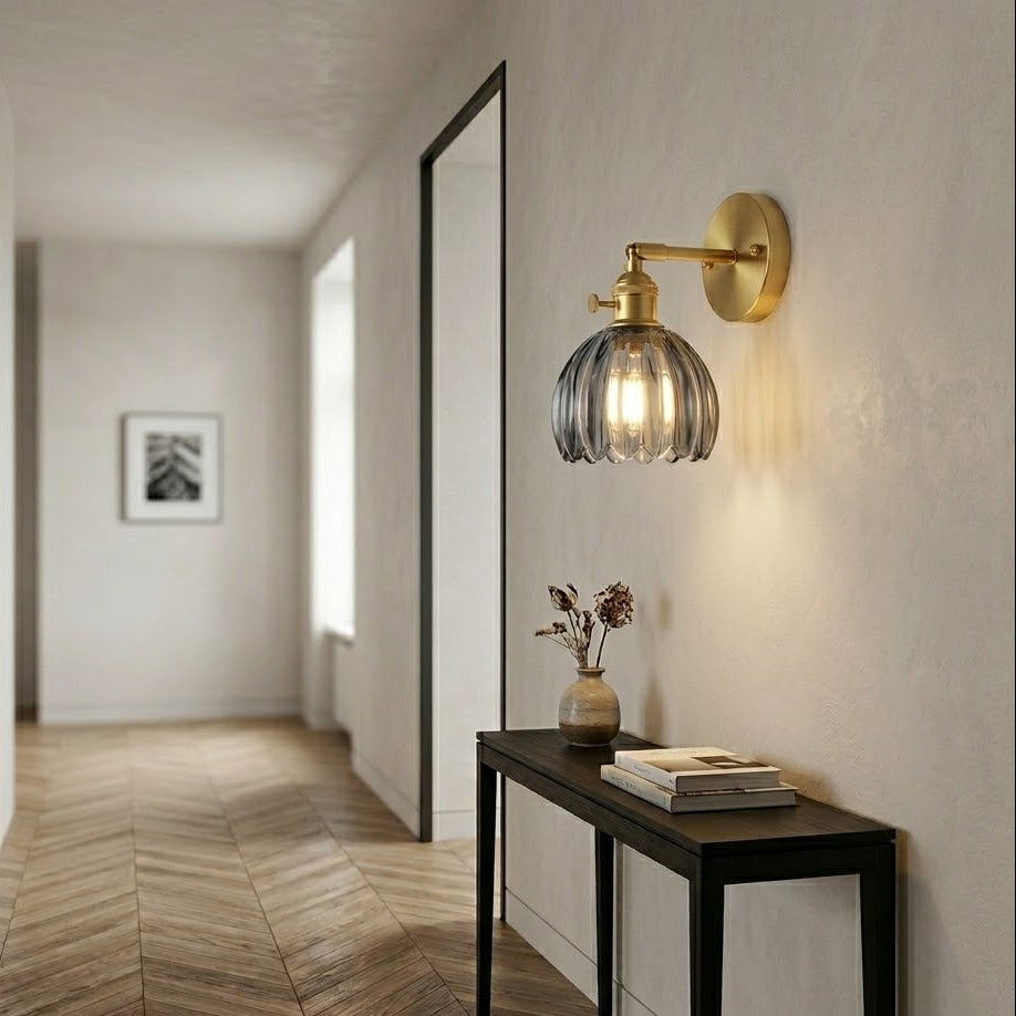 Tulip Glass Flower Wall Lamp | 5 Colors | Qonforta