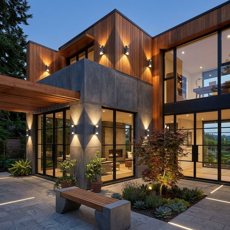 DuoLux — Modern Up & Down Outdoor Wall Light