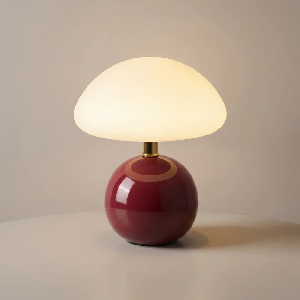 Mushroom Ceramic Table Lamp | 6 Colors | Qonforta