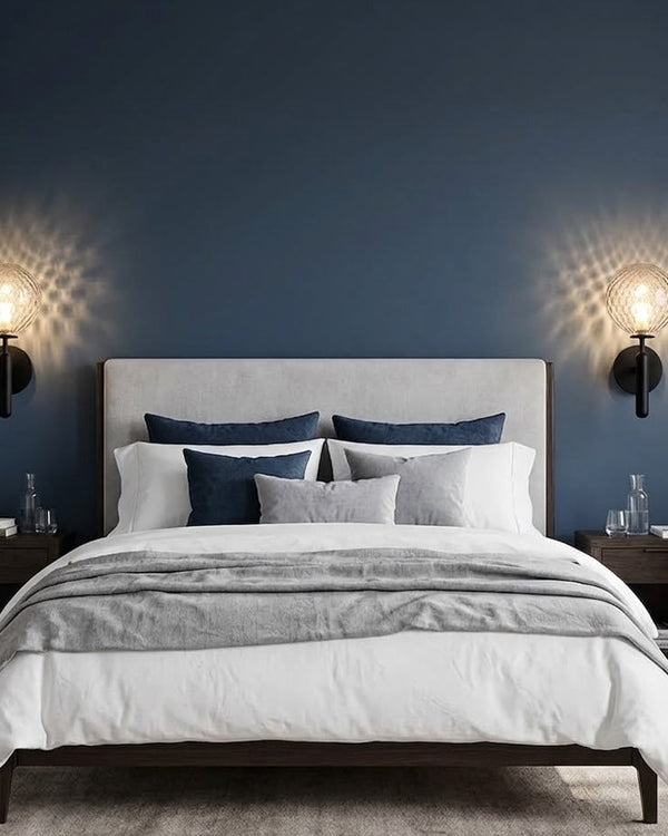 Orb Wall Sconce — Nordic Glass Ball LED Plug-In Wall Light