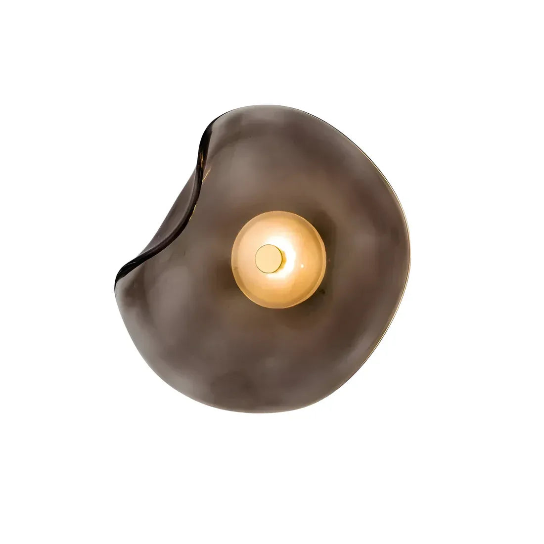 Curved Glass LED Wall Sconce | 4 Colors | Qonforta