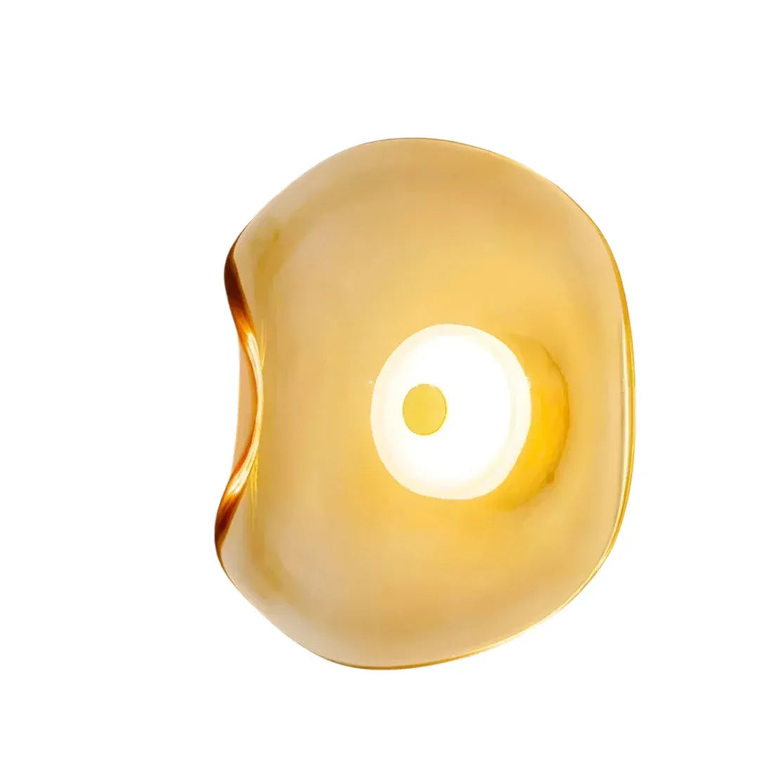 Curved Glass LED Wall Sconce | 4 Colors | Qonforta