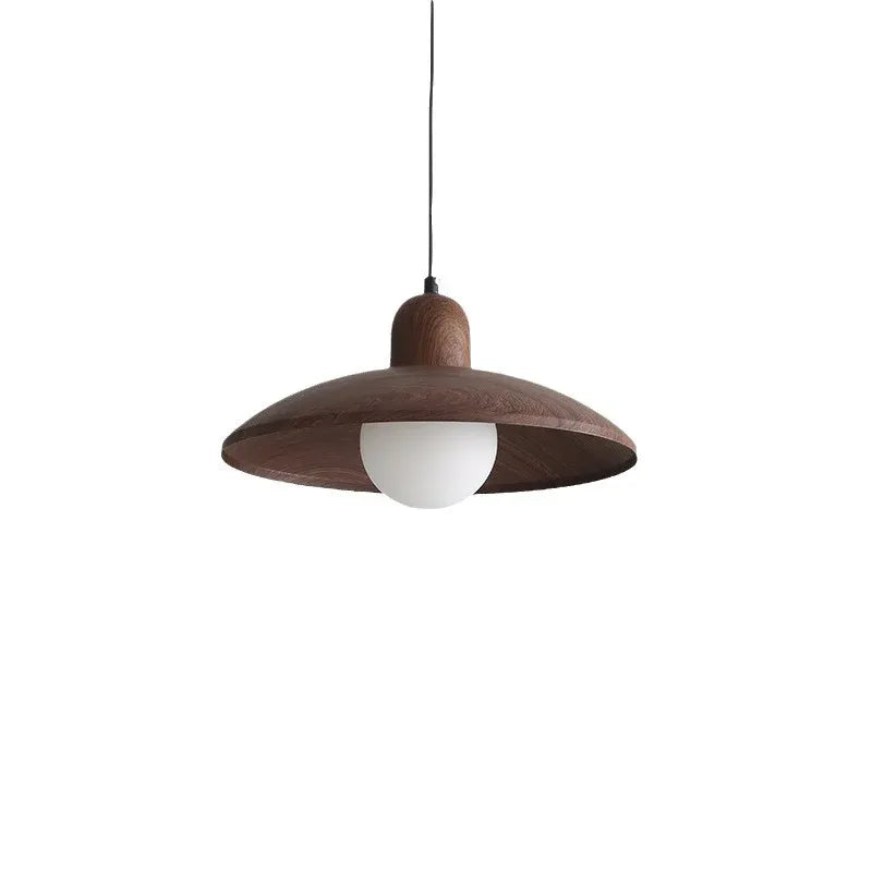 Wabi-Sabi Walnut Pendant Light | 2 Finishes | Qonforta