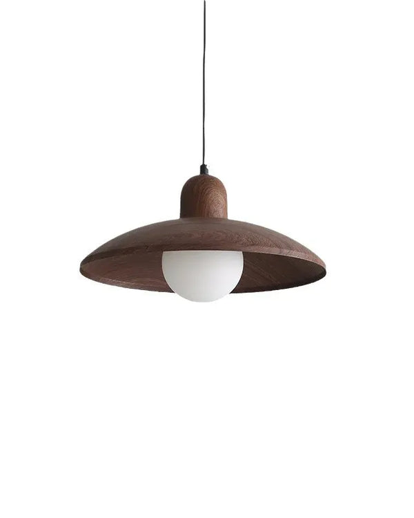 Wabi-Sabi Walnut Pendant Light | 2 Finishes | Qonforta
