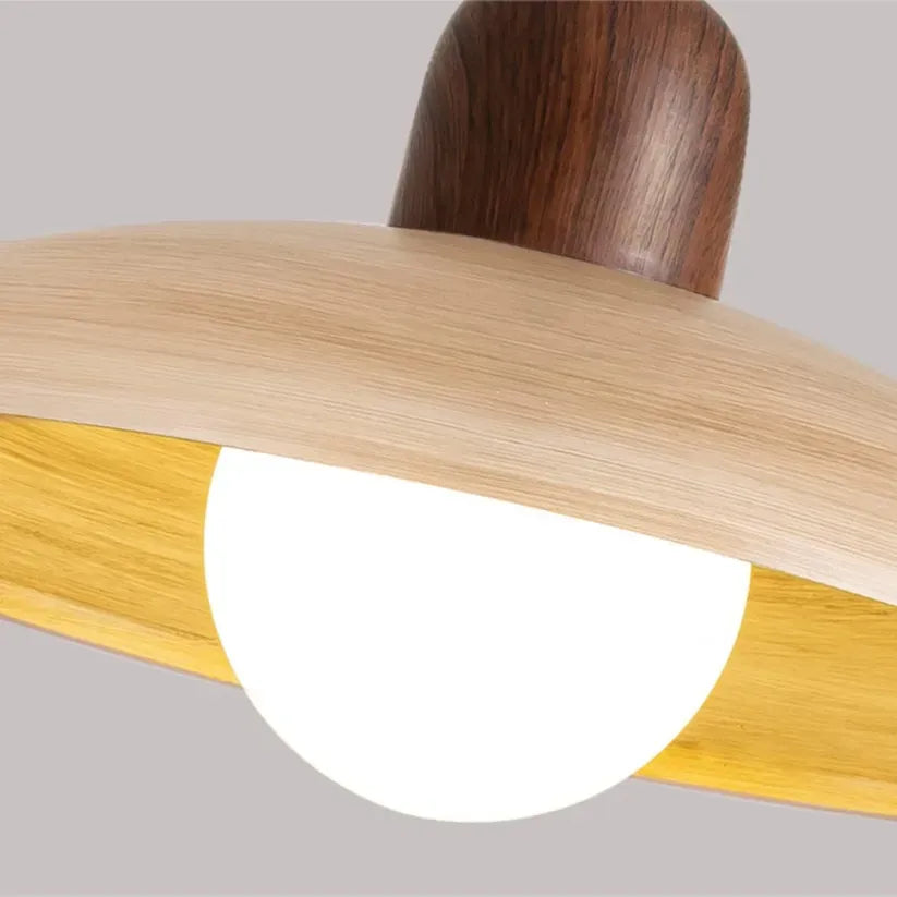 Wabi-Sabi Walnut Pendant Light | 2 Finishes | Qonforta