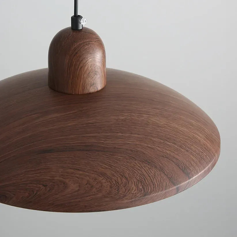 Wabi-Sabi Walnut Pendant Light | 2 Finishes | Qonforta