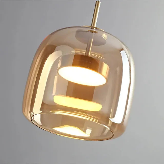 Smoked Glass Dimmable Pendant Light | 5 Sizes | Qonforta