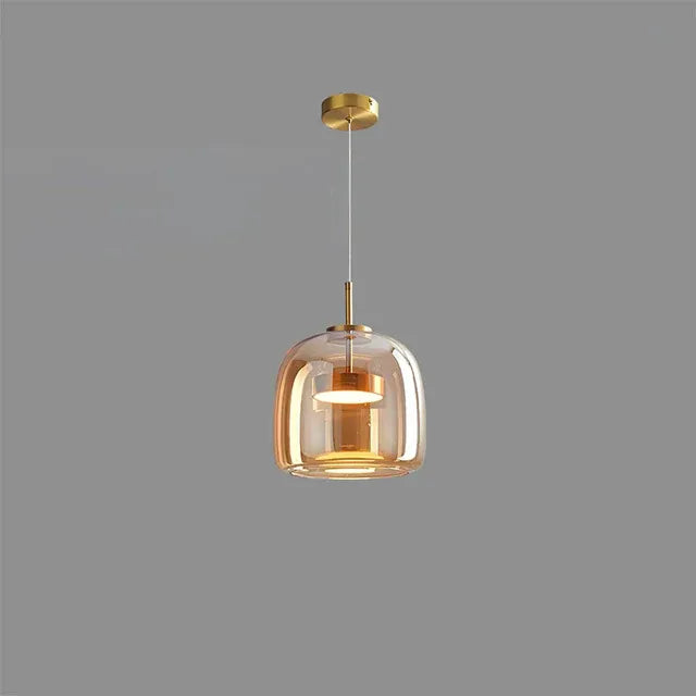 Smoked Glass Dimmable Pendant Light | 5 Sizes | Qonforta