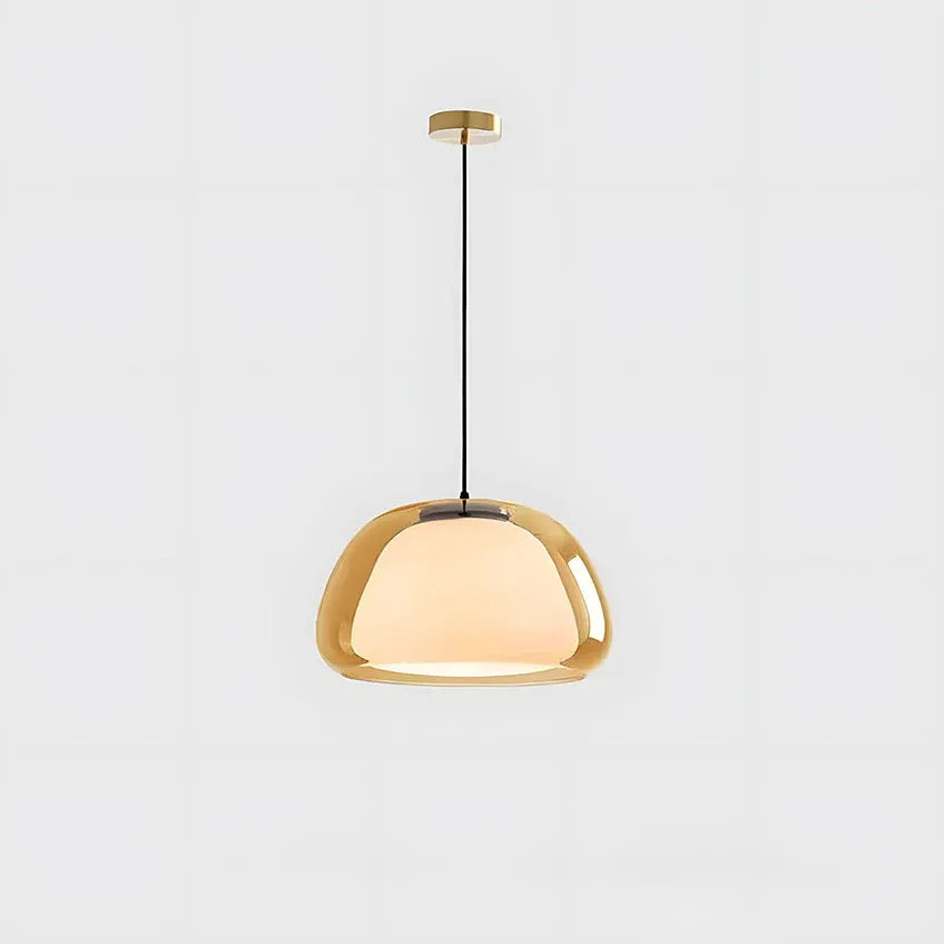 Milk Glass Jelly Pendant Light | 2 Sizes & 3 Colors | Qonforta