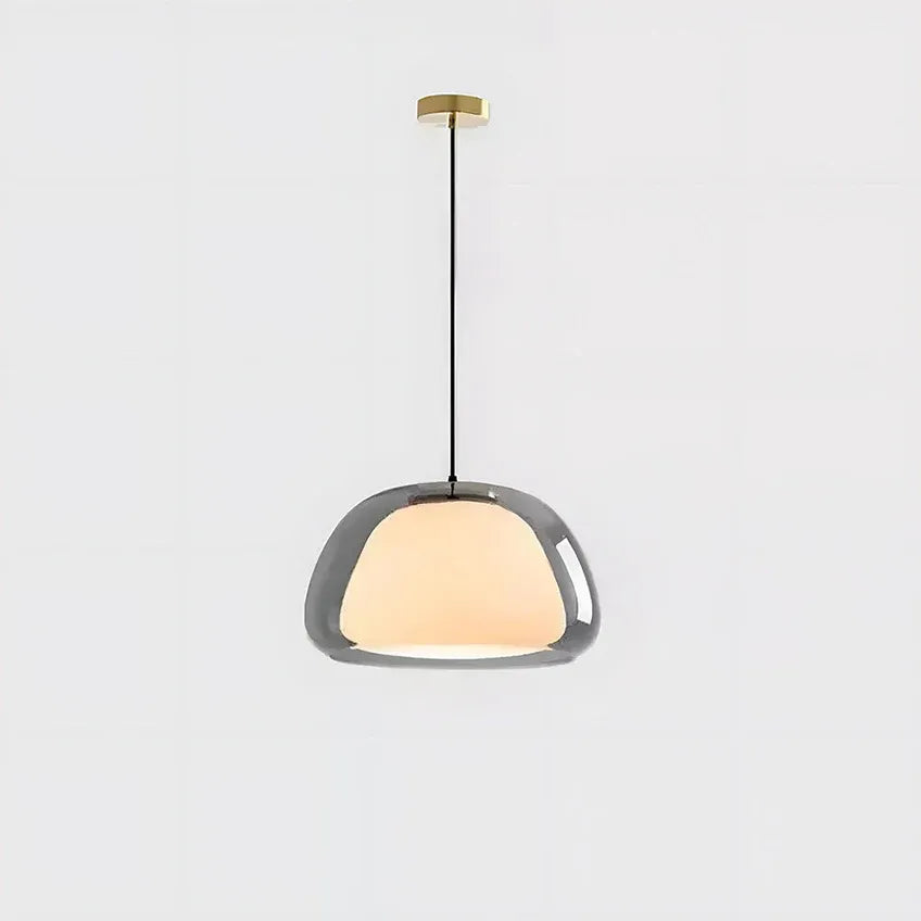 Milk Glass Jelly Pendant Light | 2 Sizes & 3 Colors | Qonforta