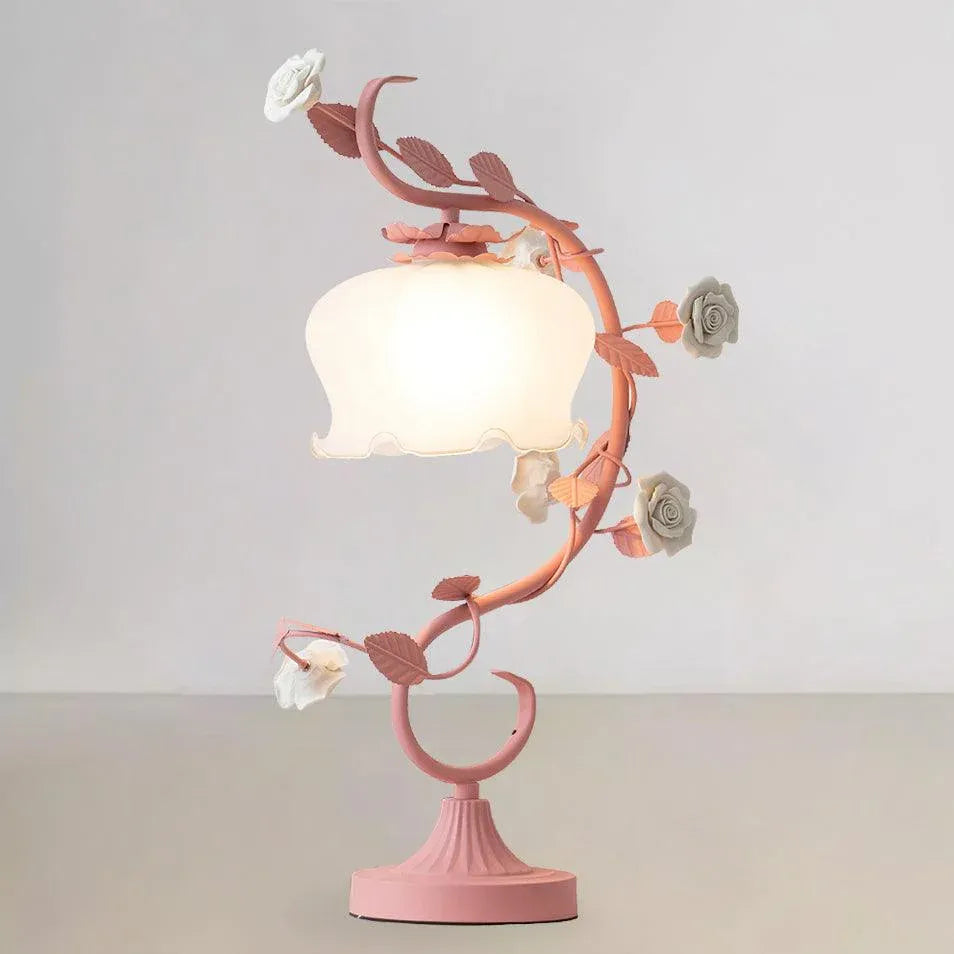 Blooming Glass Flower Table Lamp | 2 Colors | Qonforta