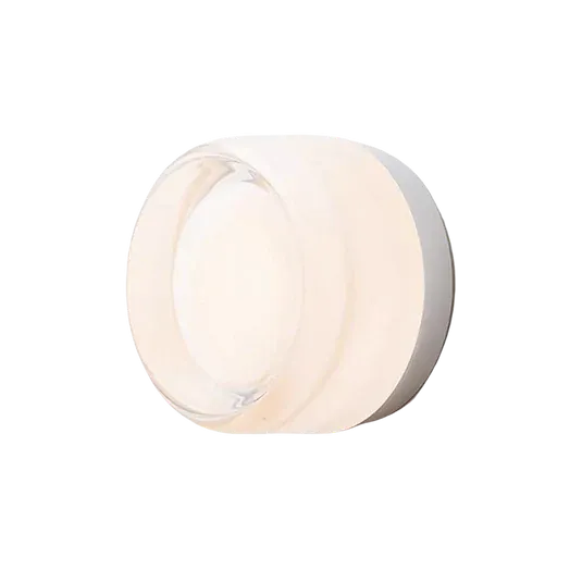 Dimple Glass Wall Light | Dusk-to-Dawn Sensor | 3 Colors | Qonforta