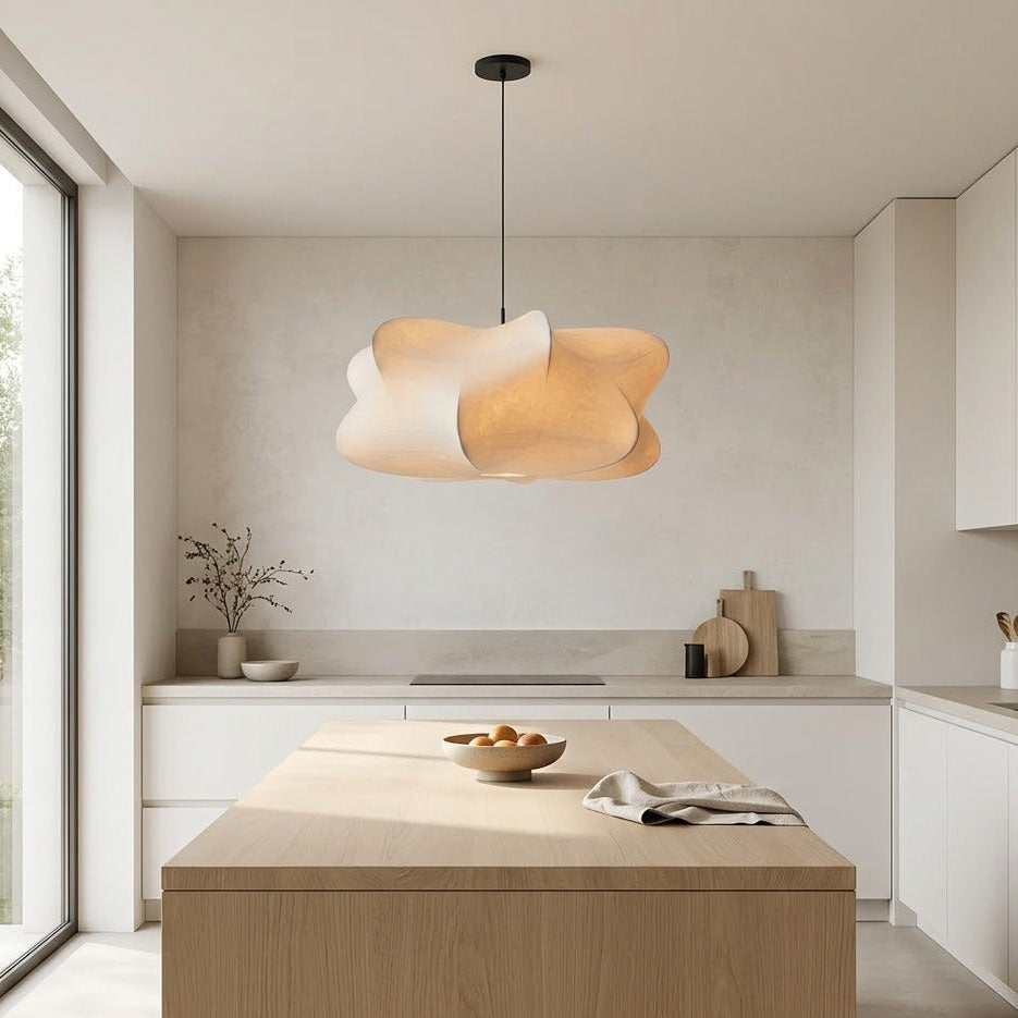 Wabi-Sabi Silk Pendant Light | 3 Sizes | Qonforta