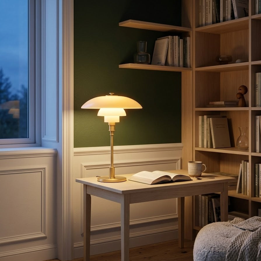 Nordic Glow Glass Table Lamp | 4 Colors | Qonforta