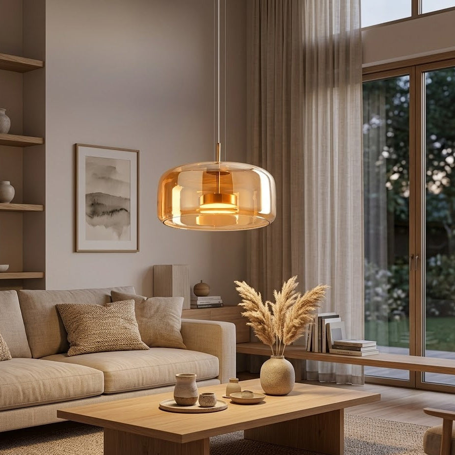 Smoked Glass Dimmable Pendant Light | 5 Sizes | Qonforta