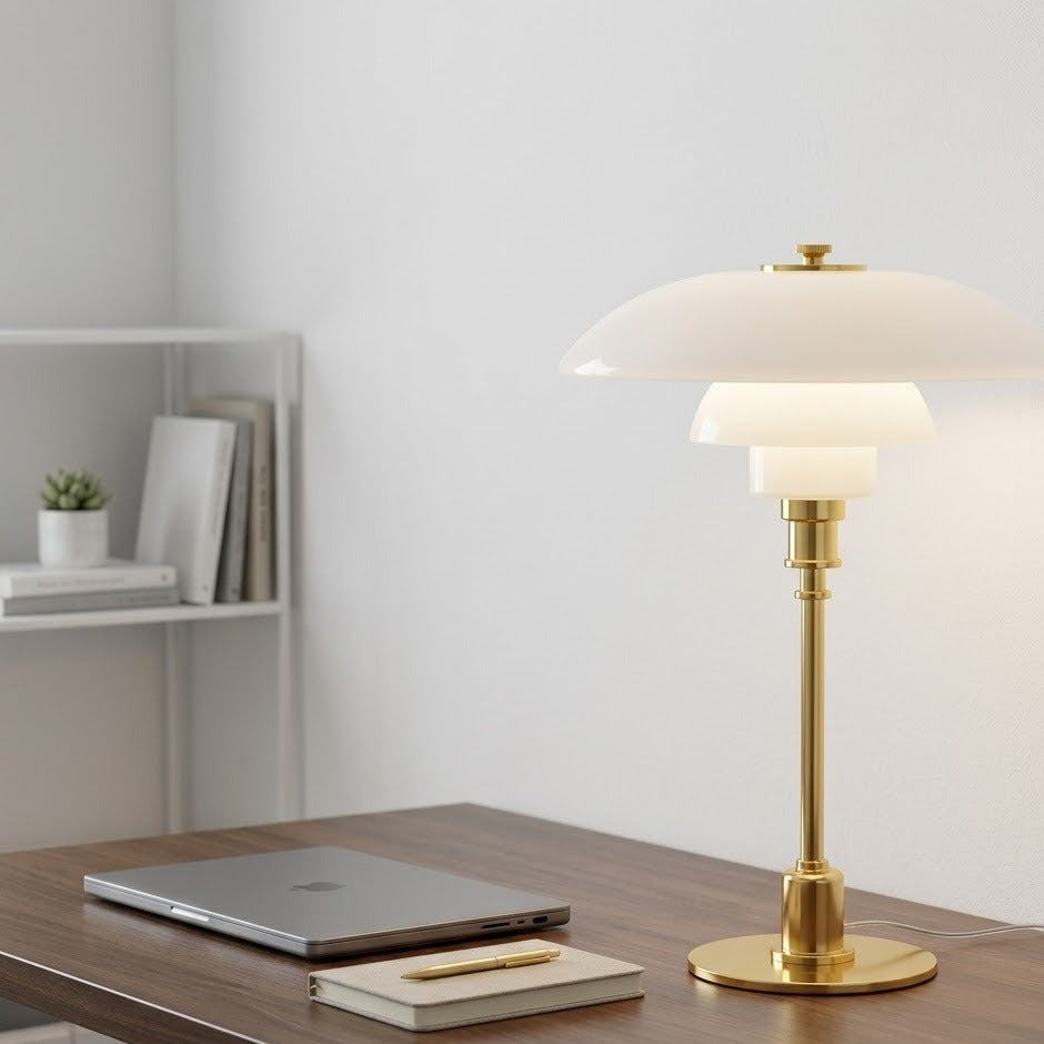 Nordic Glow Glass Table Lamp | 4 Colors | Qonforta