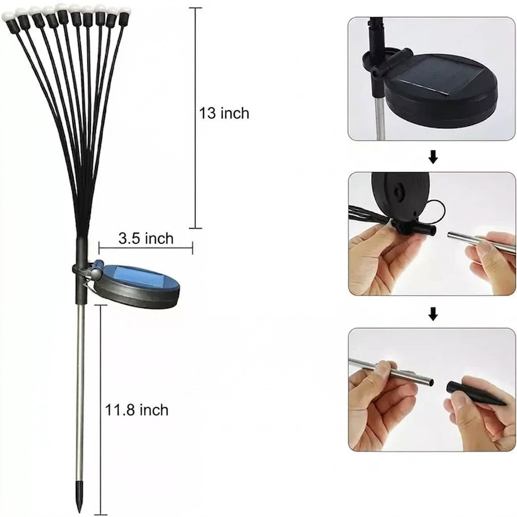 Solar Firefly Garden Stake Light | IP44 | Qonforta