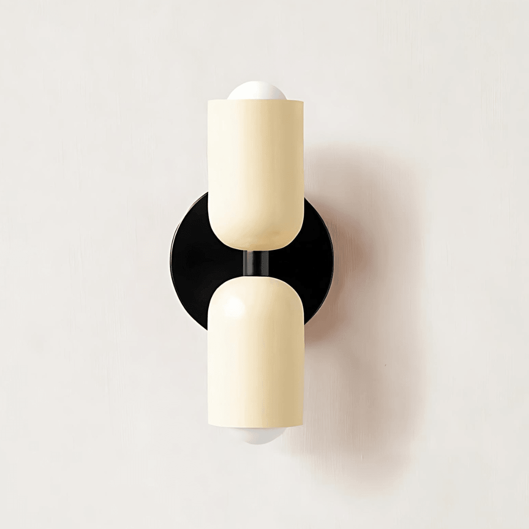 Metal Wall Sconce 2-Light Macaron – 13 Color Combos | Qonforta