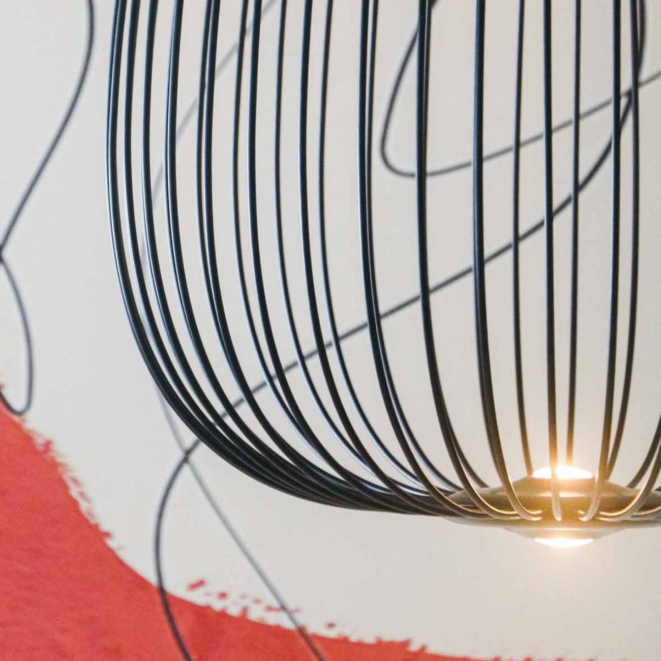 Wire Cage LED Pendant Light | 4 Colors | Qonforta