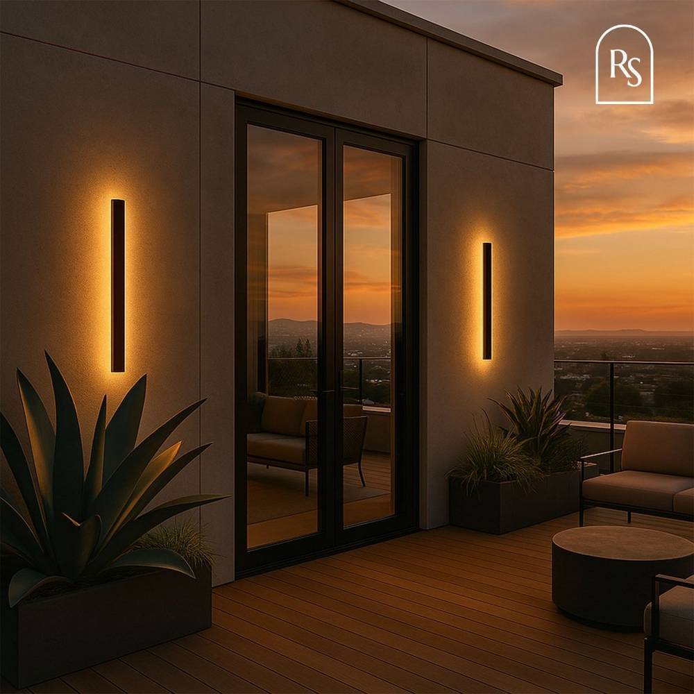Aluminum Linear Outdoor Wall Light Dimmable – 7 Sizes | Qonforta