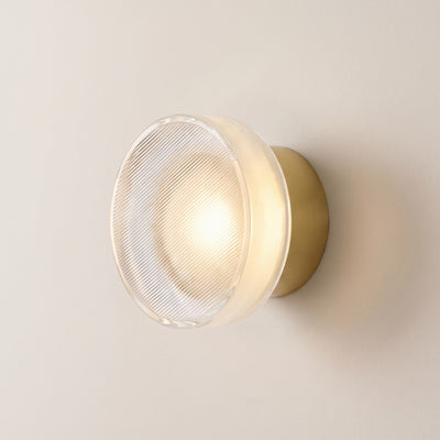 Hera Round Glass LED Wall Sconce in 5 Colors | Qonforta